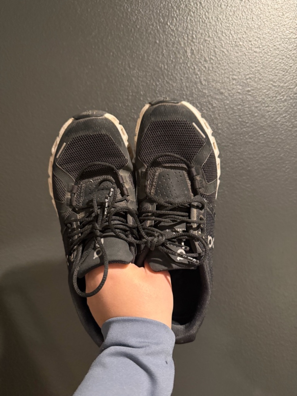 On Cloud Running Women's Black Athletic Running Shoes